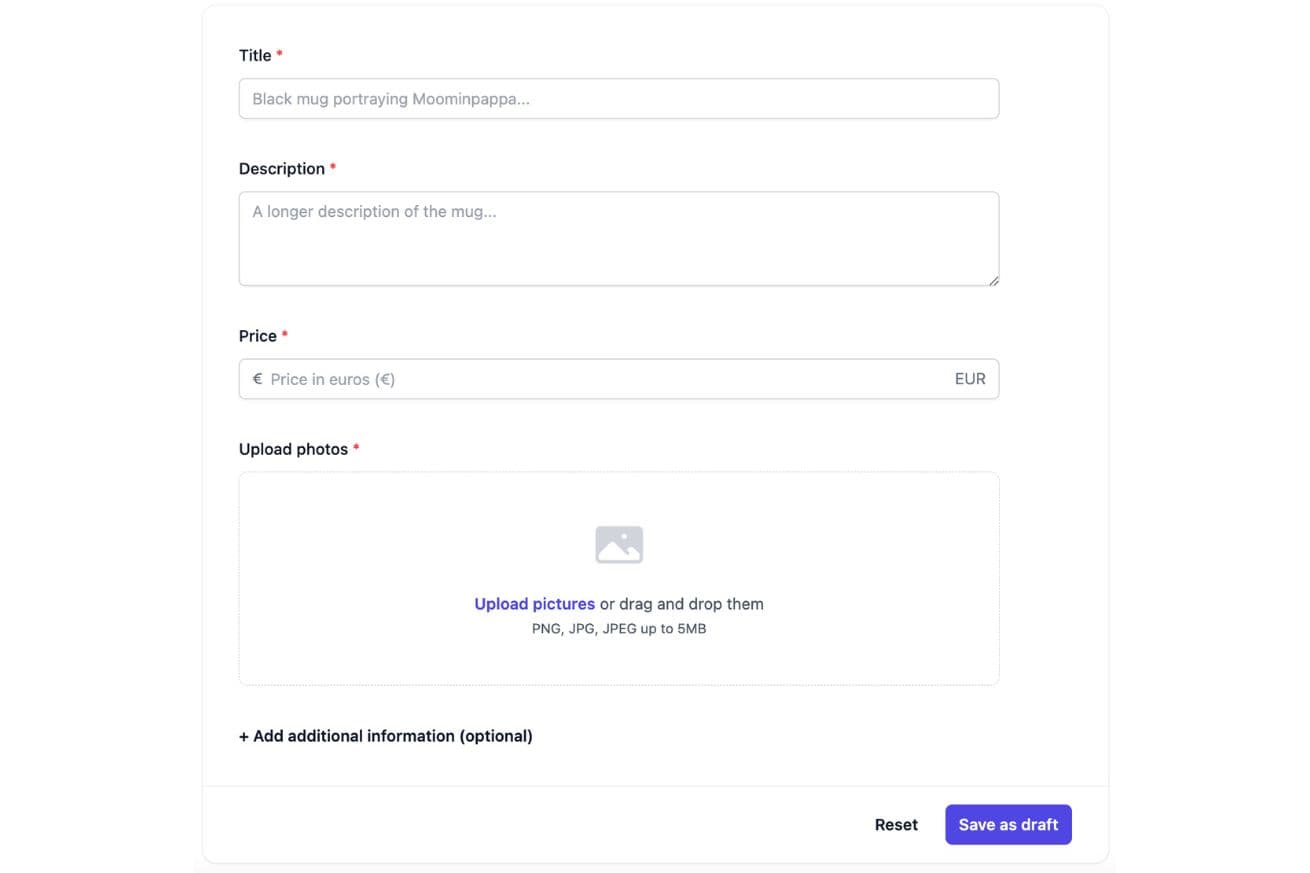 How to create a listing.