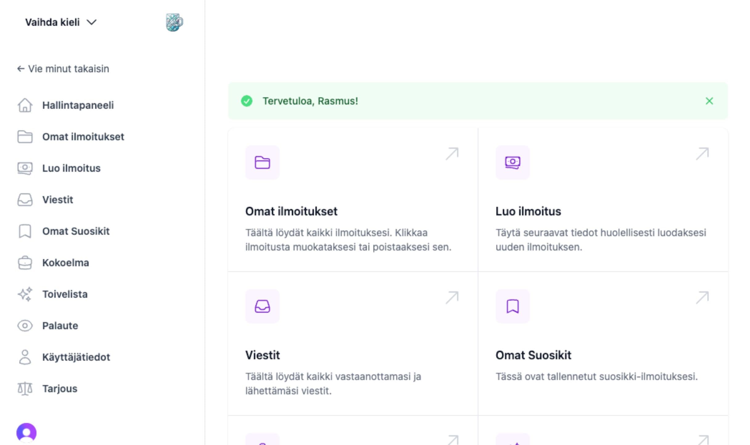 Yhden pysäkin markkinapaikka muumimukeille